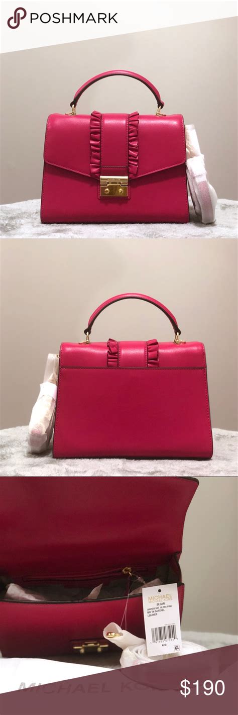 michael kors sloan satchel ultra pink|Michael Kors Sloan Medium Top.